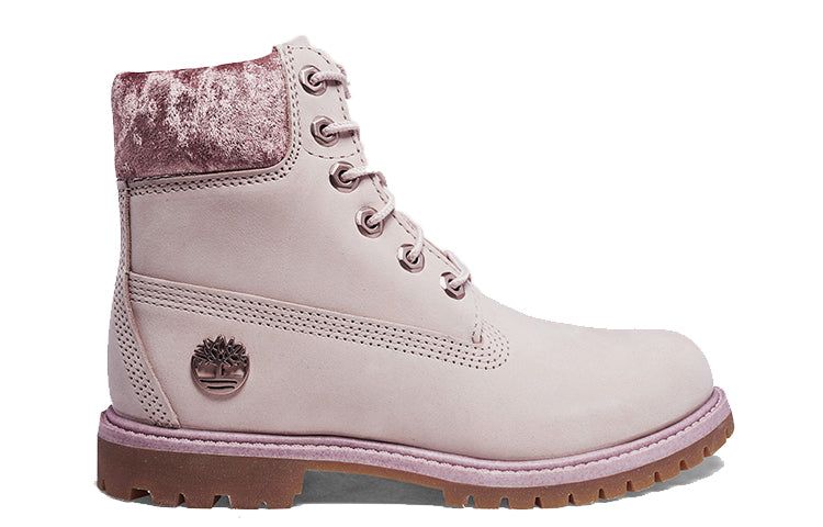 (WMNS) Timberland Premium 6 Inch Waterproof Lt 'Pink Nubuck Velvet' A24K6 sold by KicksCrew product image thumbnail 3