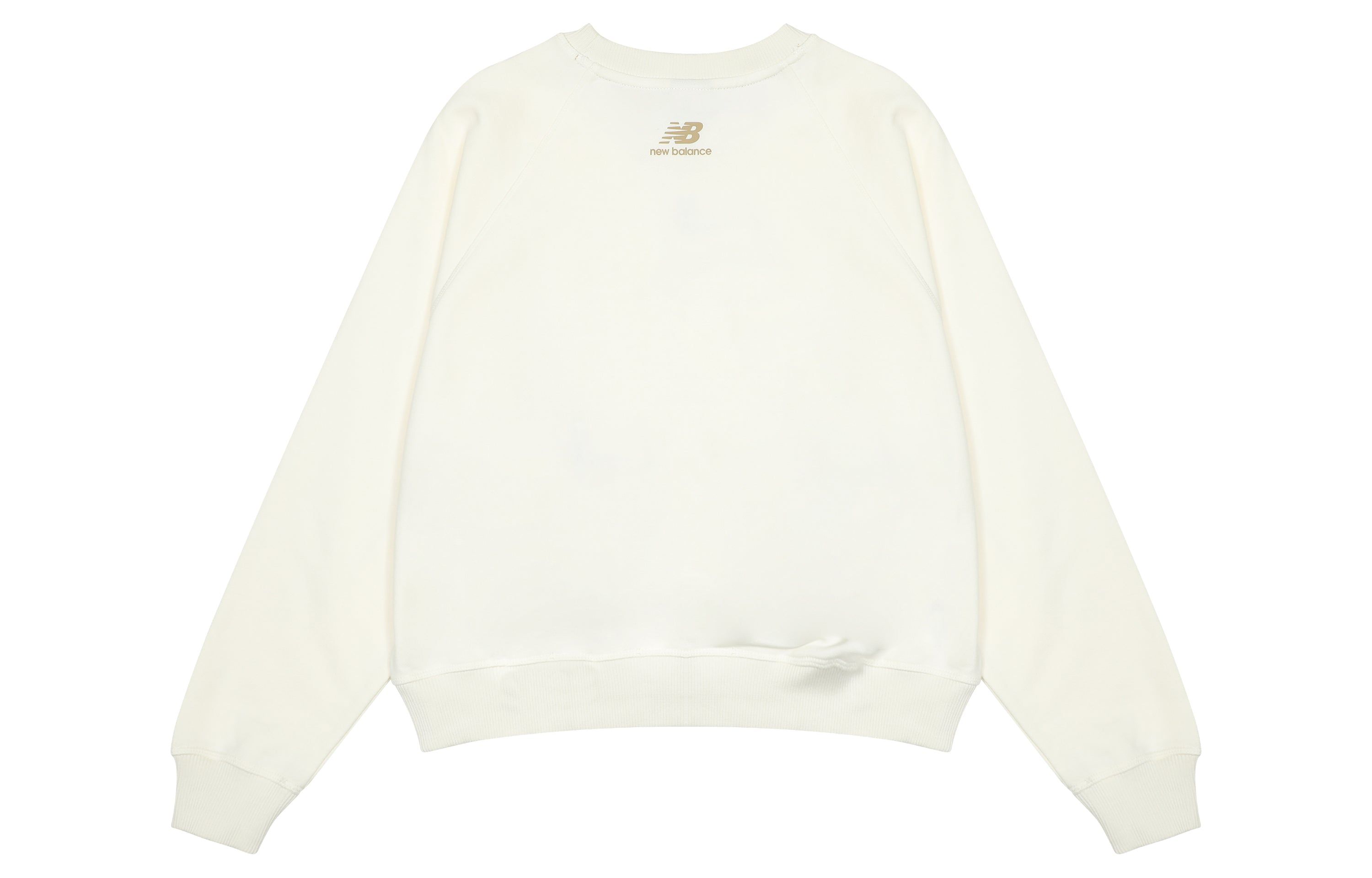 (WMNS) New Balance Casual Pocket Sweatshirt 'White Brown' AWT23320-CIC sold by KicksCrew product image thumbnail 2
