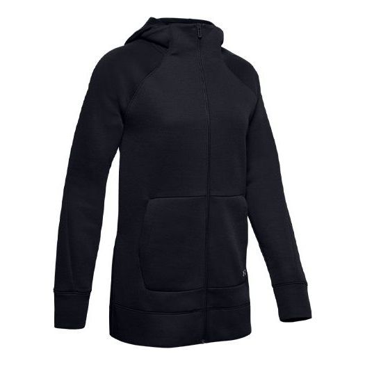 (WMNS) Under Armour Unstoppable Move Light Long Full Zip Hooded Jacket 'Black' 1348523-001 sold by KicksCrew
