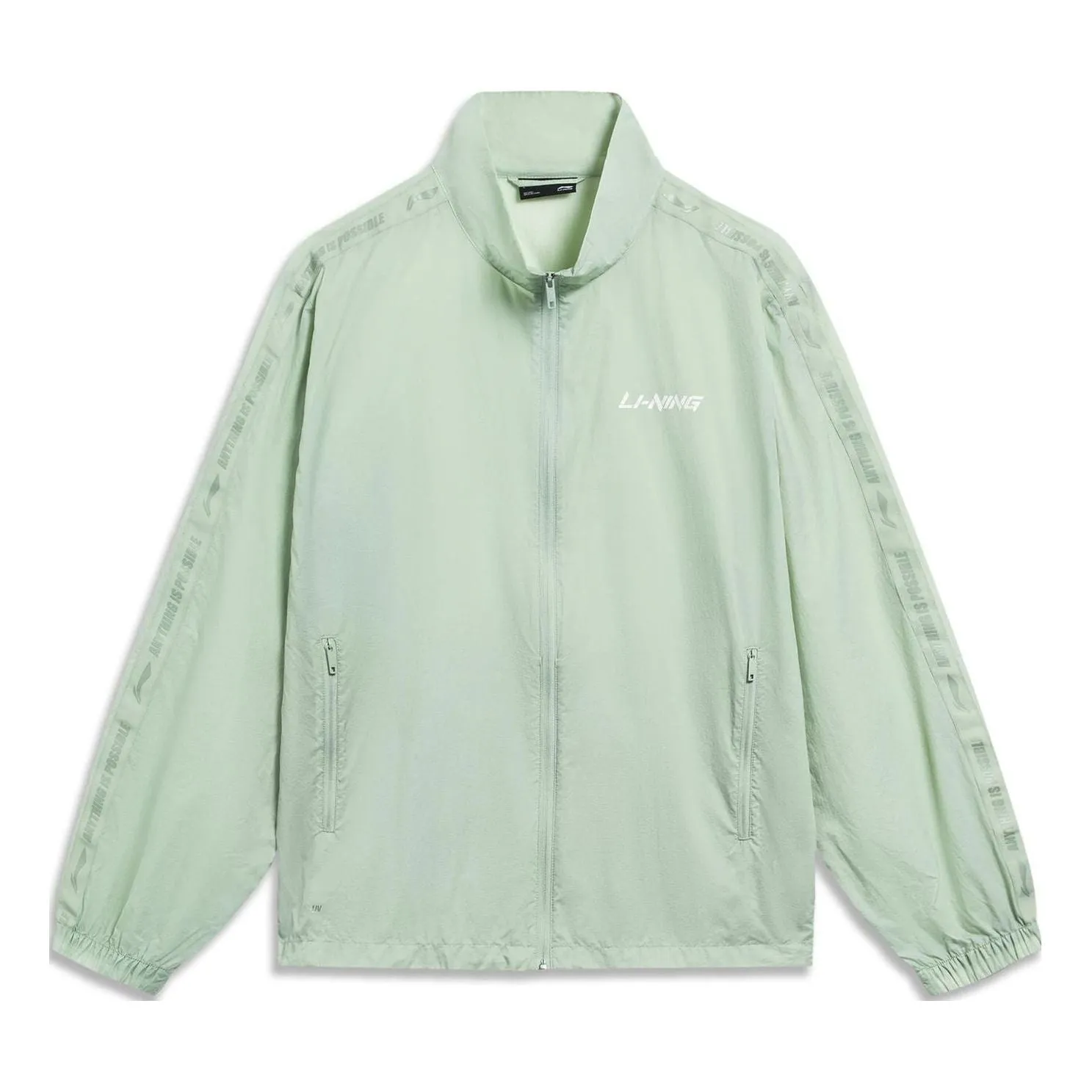 Li-Ning Logo Waterproof Jacket 'Light Green' AJDT631-3 sold by KicksCrew