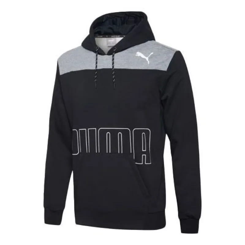 Puma Modern Logo Sports Fleece Hoodie 'Black' 844167-01 sold by KicksCrew
