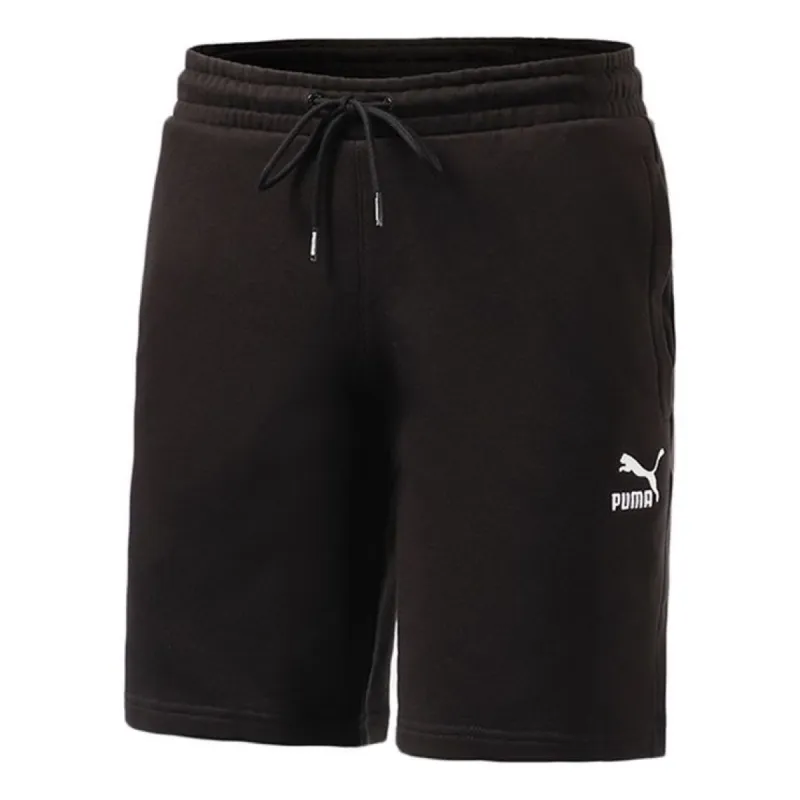 Puma Logo Shorts 'Black' 533107-01 sold by KicksCrew