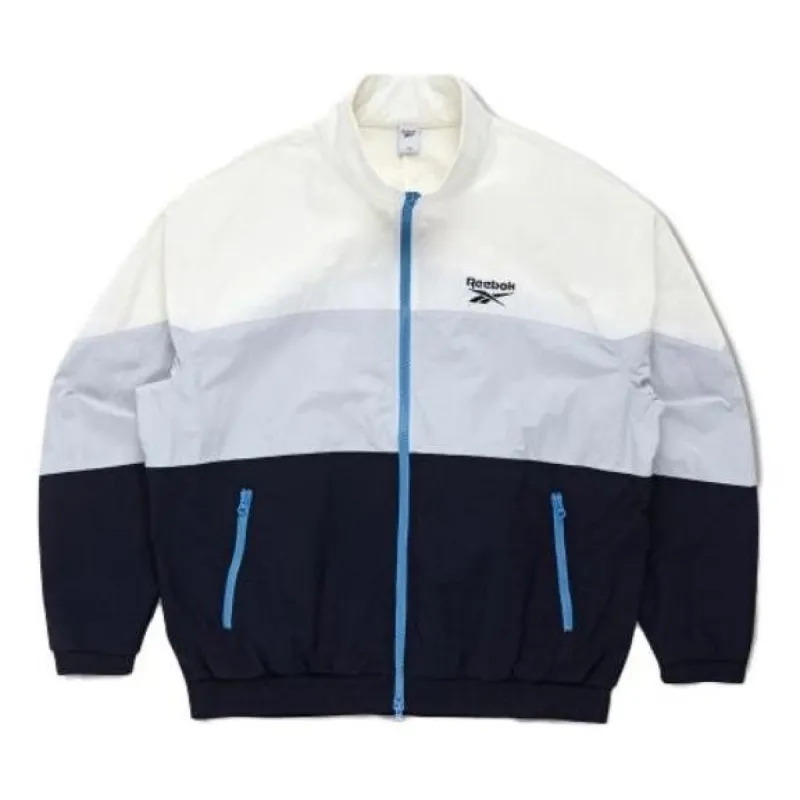 Reebok The Roundup No Way Out Windbreaker 'White Navy' REJU3FJ64WT sold by KicksCrew