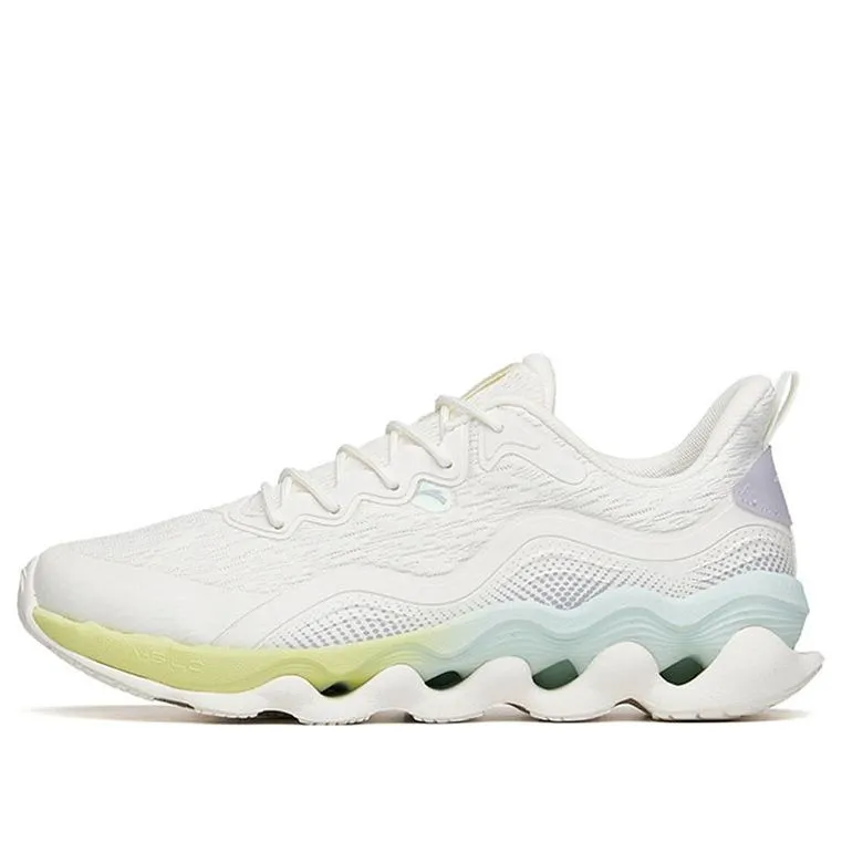 (WMNS) ANTA Running Series Sneakers 'White Green Blue' 122215555-4 sold by KicksCrew