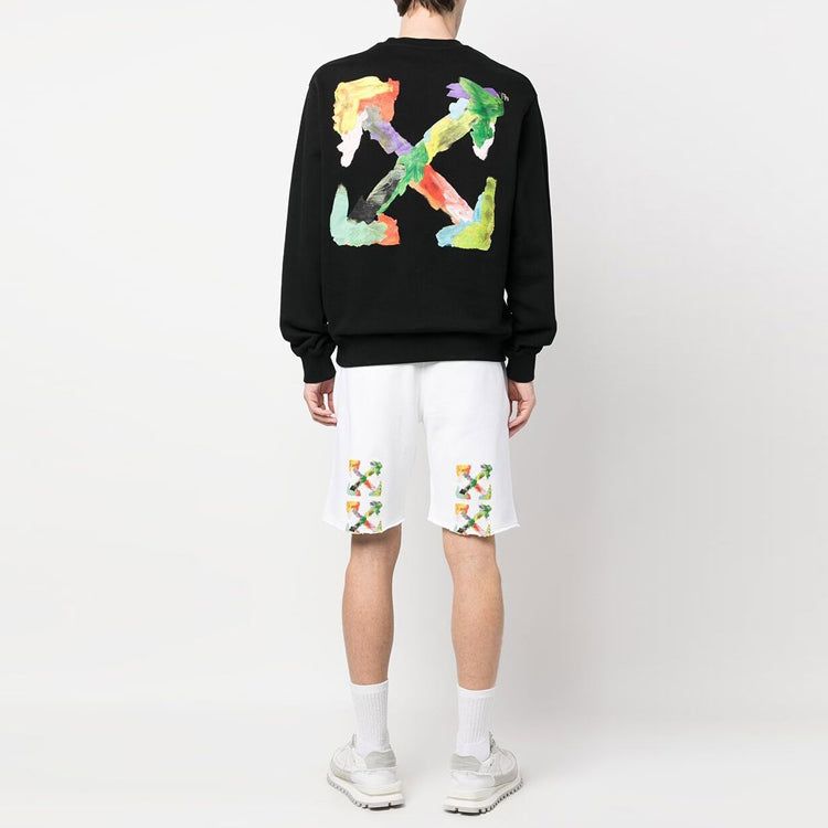 Off-White Brush Arrows Raw-Cut Shorts 'White' OMCI006S23FLE0020184 sold by KicksCrew product image thumbnail 4