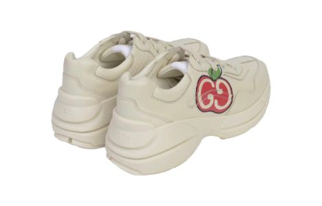 (WMNS) GUCCI Rhyton GG Sneakers 'Cream White' 611808-DRW00-9522 sold by KicksCrew