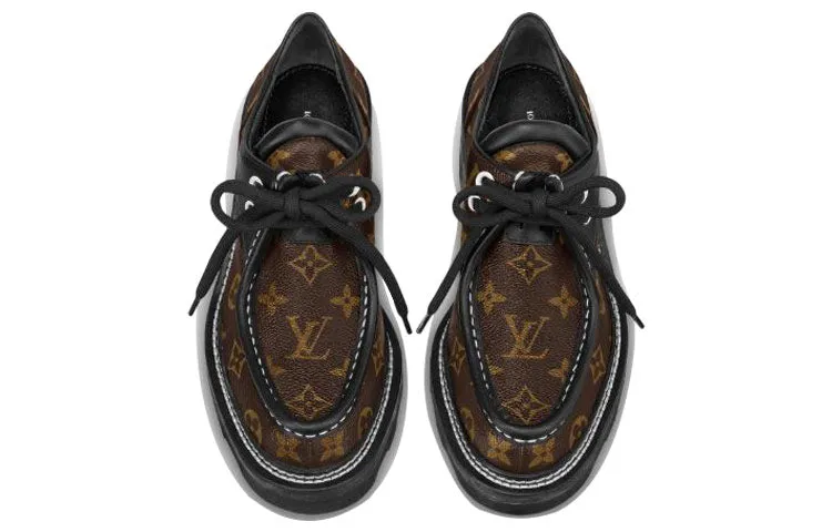 (WMNS) LOUIS VUITTON Beaubourg Platform Derby Shoes 'Brown' 1A5SS0 sold by KicksCrew product image thumbnail 4