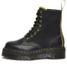 (WMNS) Dr. Martens Jadon II Boot Neon Star Leather Platforms 'Black Yellow' 27617002 sold by KicksCrew