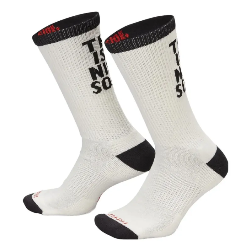 Nike Everyday Plus Cushioned Crew Socks 'Sail Black' FB3272-635 sold by KicksCrew