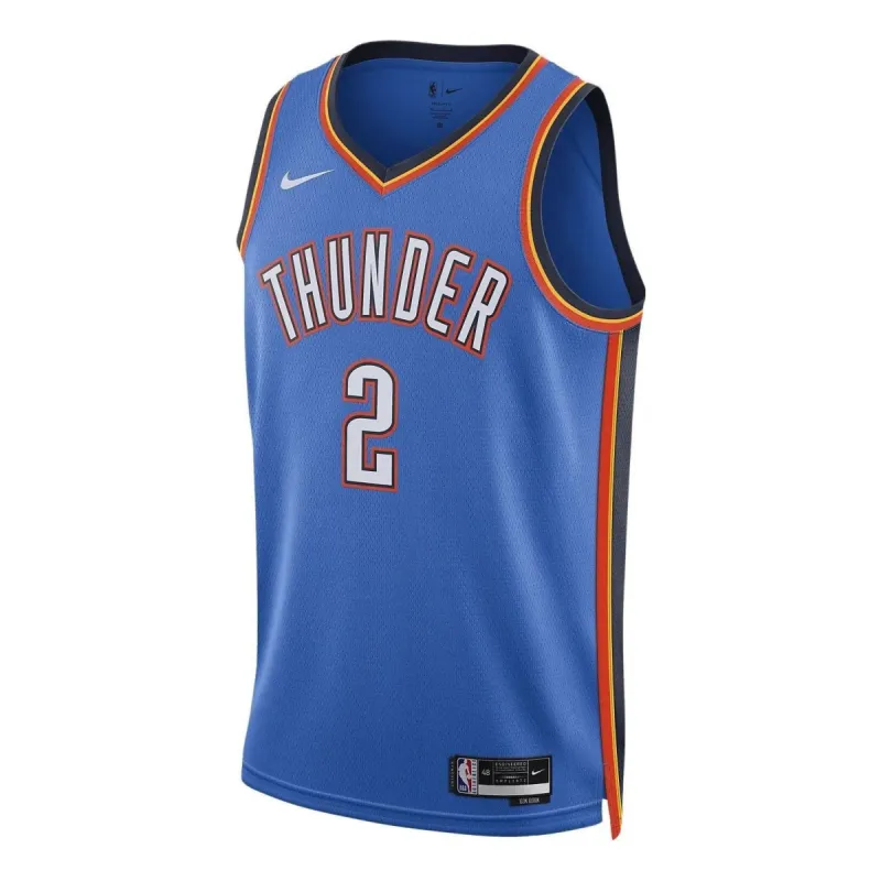 Nike x NBA Oklahoma City Thunder 22-23 Swingman Icon Jersey 'Shai Gilgeous-alexander 2' DN2016-403 sold by KicksCrew