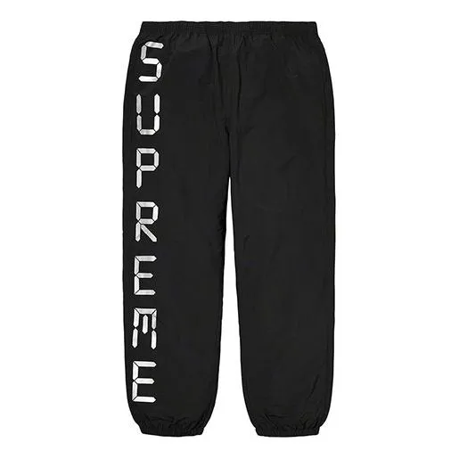 Supreme Digital Logo Track Pants 'Black White' SUP-SS20-542 sold by KicksCrew