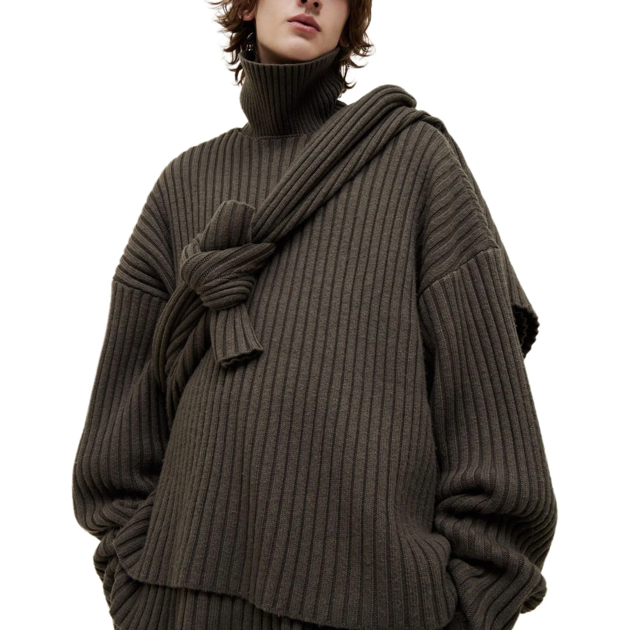 (WMNS) Fear of God Essentials SS24 Raw Neck Sweater 'Ink' 192SP244670F sold by KicksCrew product image thumbnail 3