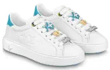 (WMNS) LOUIS VUITTON Time Out Sneakers 'White with Blue' 1AADNS sold by KicksCrew