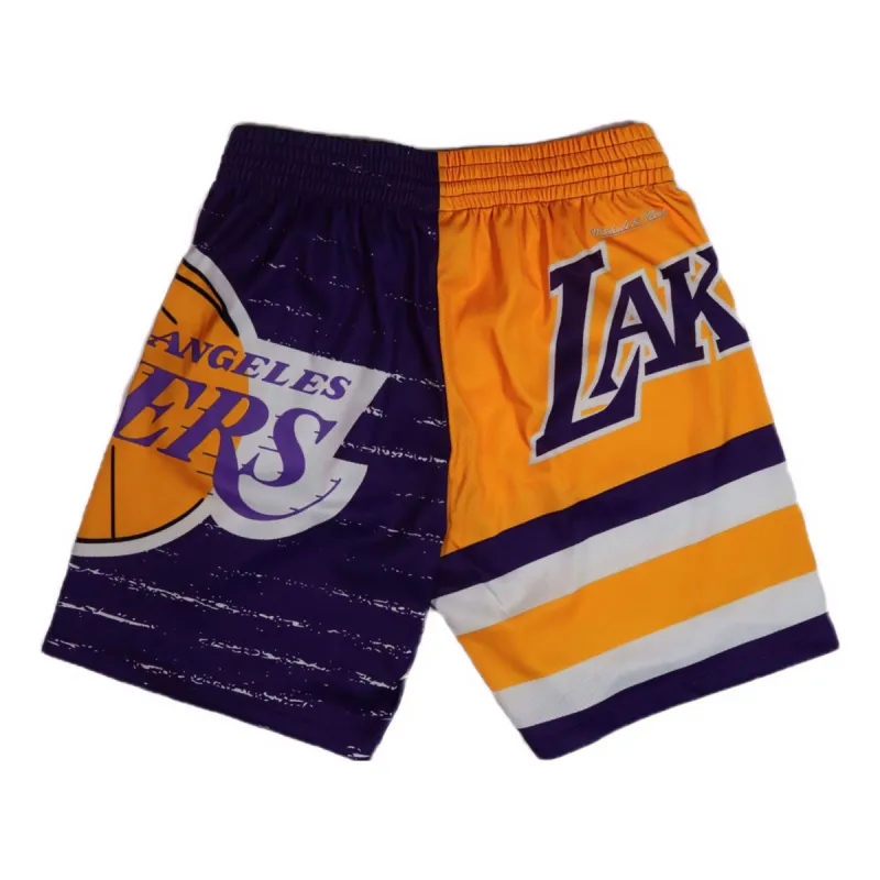 Mitchell & Ness x NBA Los Angeles Lakers Jumbotron 3.0 Shorts 'Yellow Purple' PSHR4984-LALYYPPPMTWH sold by KicksCrew
