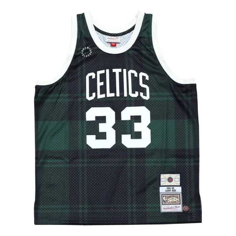 Mitchell & Ness Uninterrupted Boston Celtics Larry Bird Basketball Jersey 'Green Purple' SMJYMO20169-BCEGNBKLBI sold by KicksCrew
