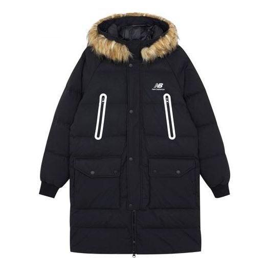New Balance Classic Long Down Jacket 'Black Brown' AMJ14321-BK sold by KicksCrew