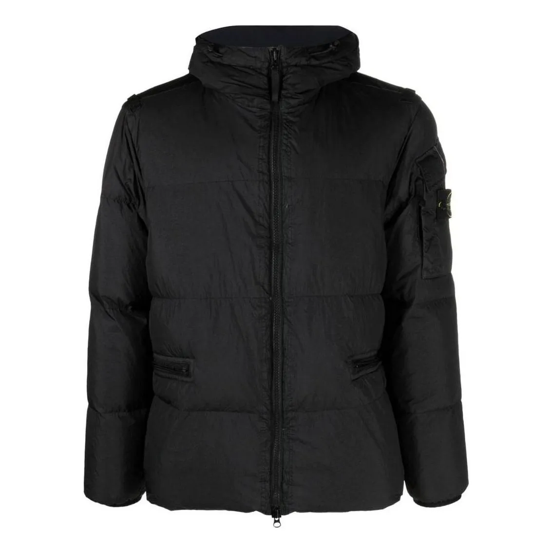 STONE ISLAND Crinkle Reps Down Jacket 'Black' 771540223-V0029 sold by KicksCrew
