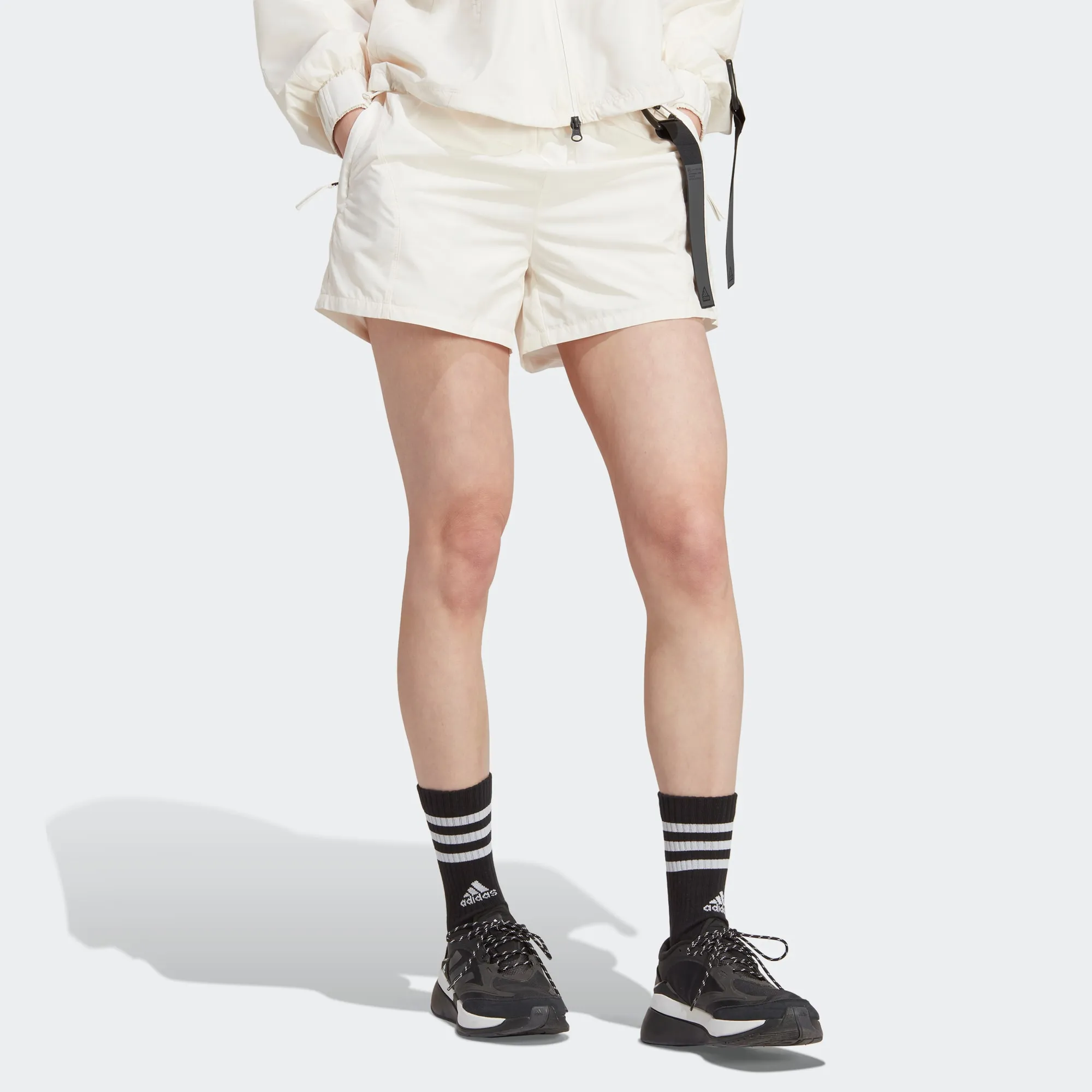 (WMNS) adidas Escape Shorts Asia Sizing 'White' HU0235 sold by KicksCrew product image thumbnail 2
