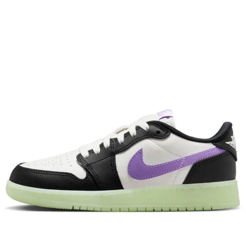 (GS) Air Jordan 1 Low Retro 'Black Raspberry' HF0410-001 sold by KicksCrew