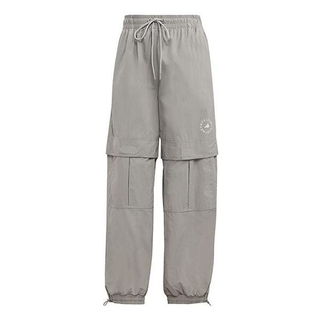 (WMNS) adidas by Stella McCartney TrueCasuals Woven Solid Track Pants 'Grey' HS0036 sold by KicksCrew