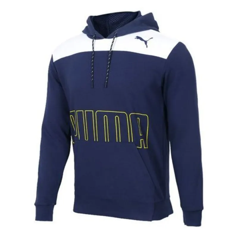 Puma Modern Logo Sports Fleece Hoodie 'Navy' 844167-06 sold by KicksCrew