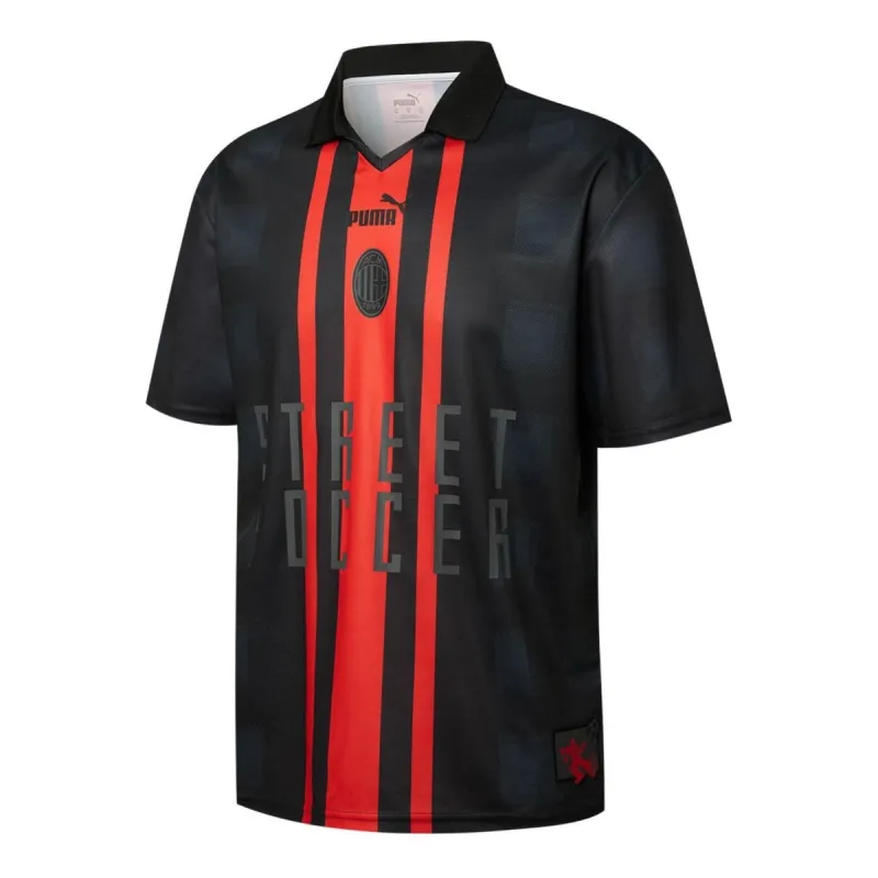 Puma AC Milan Street Soccer Jersey 'Red' 758805-02 sold by KicksCrew