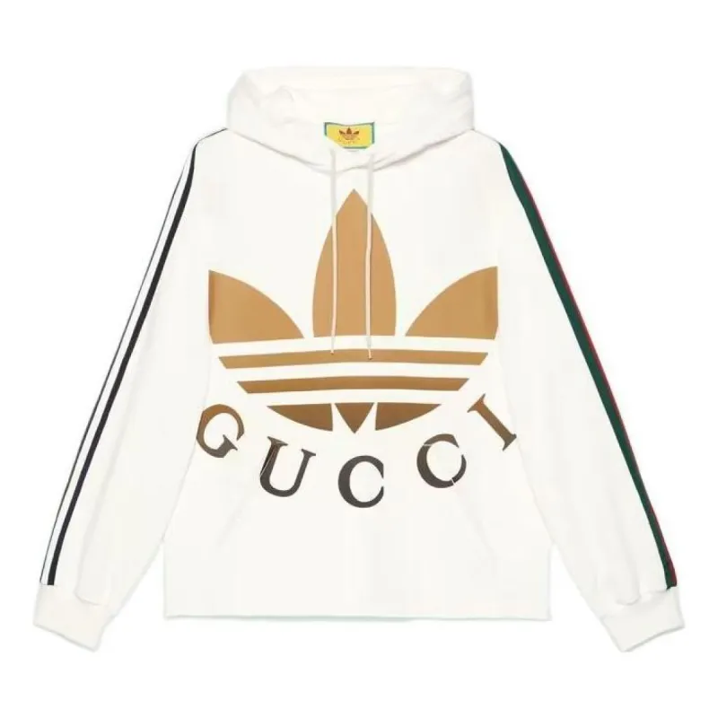 Gucci x adidas Hooded Sweatshirt 'Ivory' 722967-XJE1L-9257 sold by KicksCrew