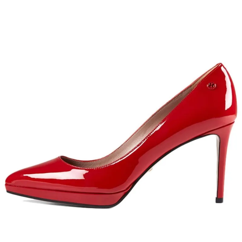 (WMNS) GUCCI Fashion High-Heels 'Red' 388314-BNC00-6433 sold by KicksCrew