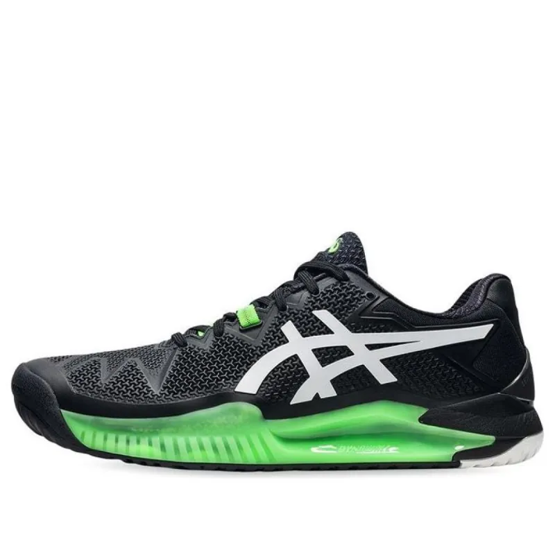 ASICS Gel-Resolution 8 'Black Green Gecko' 1041A079-003 sold by KicksCrew
