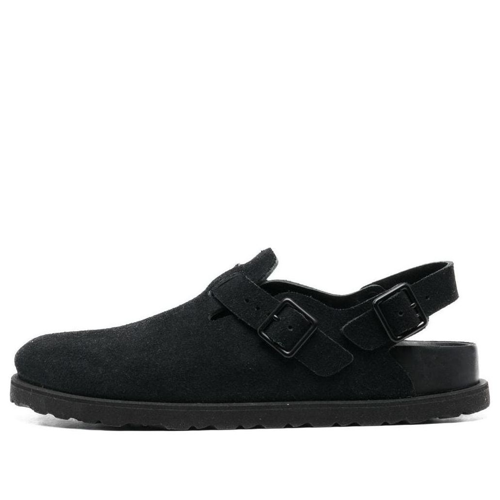 (WMNS) Birkenstock 1774 IV Tokio Suede Leather Narrow Fit 'Black' 1025944 sold by KicksCrew