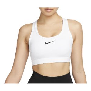 (WMNS) Nike Swoosh Medium Support Sports Bra 'White' DX6822-100 sold by KicksCrew