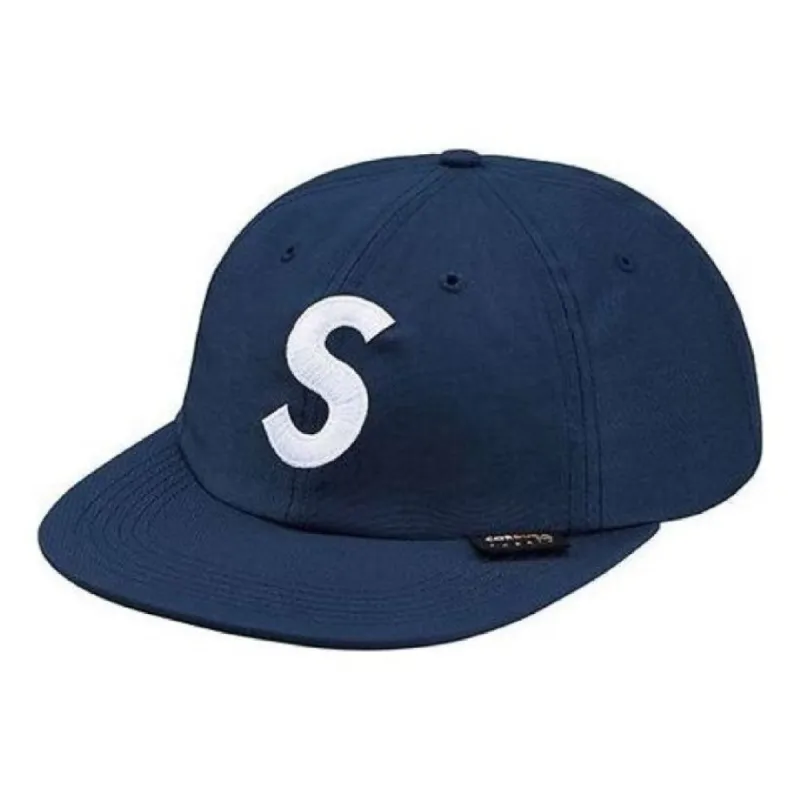 Supreme Cordura S Logo 6-Panel 'Navy White' SUP-FW18-165 sold by KicksCrew