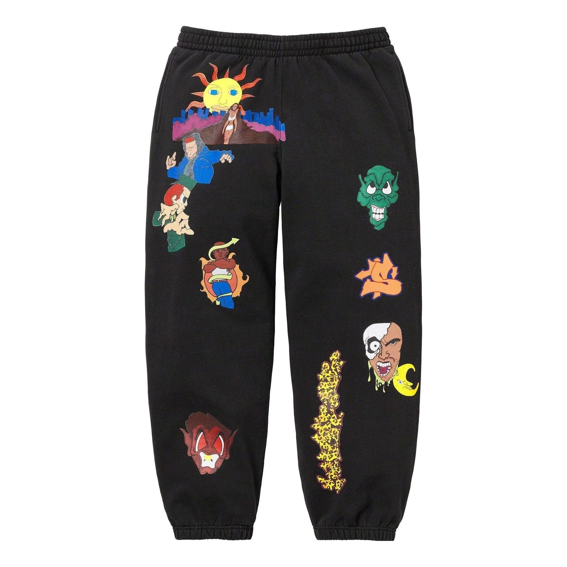Supreme Sunrise Sweatpants 'Black Multi-Color' SUP-FW23-047 sold by KicksCrew