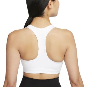 (WMNS) Nike Swoosh Medium Support Sports Bra 'White' DX6822-100 sold by KicksCrew