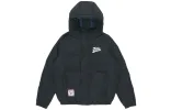 FILA FUSION Logo Print Down Jacket 'Black White' T11M042902F-BK sold by KicksCrew