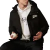 FILA FUSION Logo Print Down Jacket 'Black White' T11M042902F-BK sold by KicksCrew