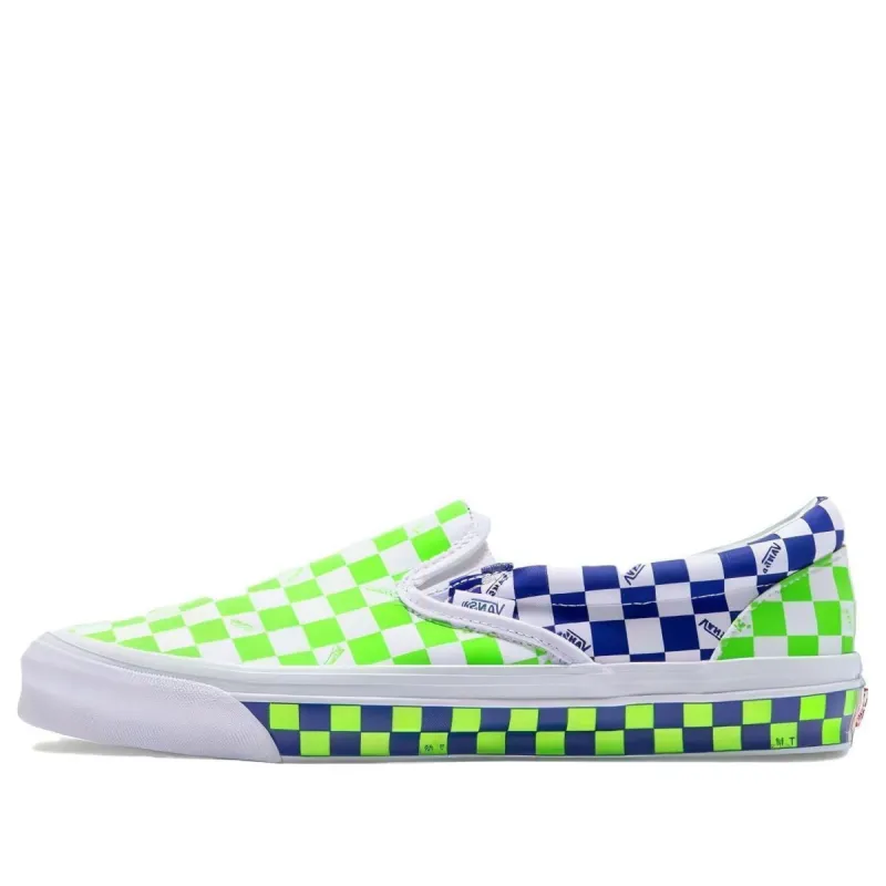 Vans OG Classic Slip-On LX 'Varsity Canvas Green Blue' VN0A32QN24O1 sold by KicksCrew
