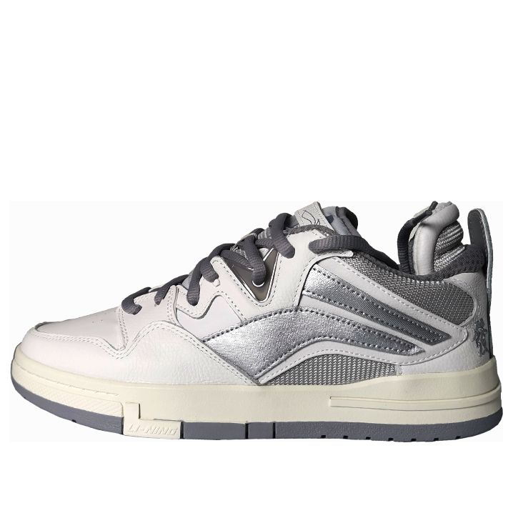 (WMNS) Li-Ning x WeiWu Pro Skateboarding Shoes 'White Silver' AECT072-1 sold by KicksCrew