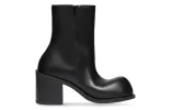 (WMNS) Balenciaga Hummer 90mm Booties 'Black Leather' 712843WBDO01000 sold by KicksCrew