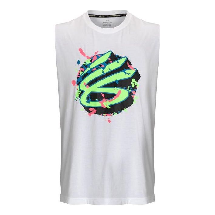 Under Armour Curry Graphic Tank Top 'White Multi' 1377307-100 sold by KicksCrew