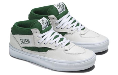 Vans Half Cab Skate 'White Green' VN0A5FCDWGR sold by KicksCrew