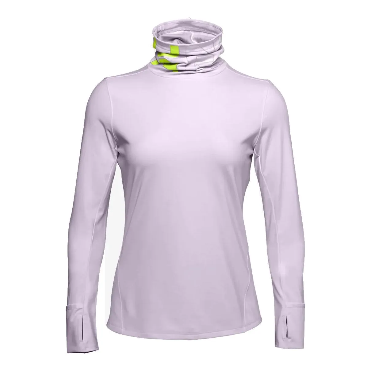 (WMNS) Under Armour IGNIGHT ColdGear Funnel-PPL Long Sleeve T-shirt 'Purple' 1356215-570 sold by KicksCrew