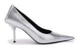 (WMNS) Balenciaga Embossed Square Knife Pumps 'Silver' 572879WBB208100 sold by KicksCrew