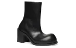 (WMNS) Balenciaga Hummer 90mm Booties 'Black Leather' 712843WBDO01000 sold by KicksCrew