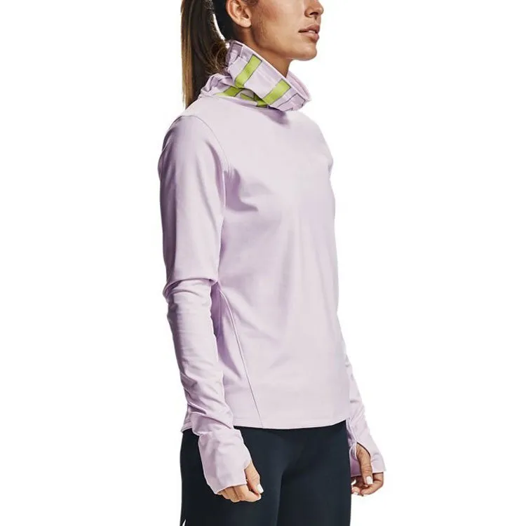 (WMNS) Under Armour IGNIGHT ColdGear Funnel-PPL Long Sleeve T-shirt 'Purple' 1356215-570 sold by KicksCrew product image thumbnail 3