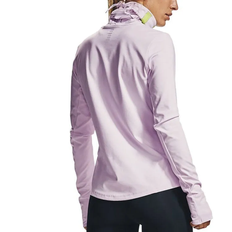 (WMNS) Under Armour IGNIGHT ColdGear Funnel-PPL Long Sleeve T-shirt 'Purple' 1356215-570 sold by KicksCrew product image thumbnail 4
