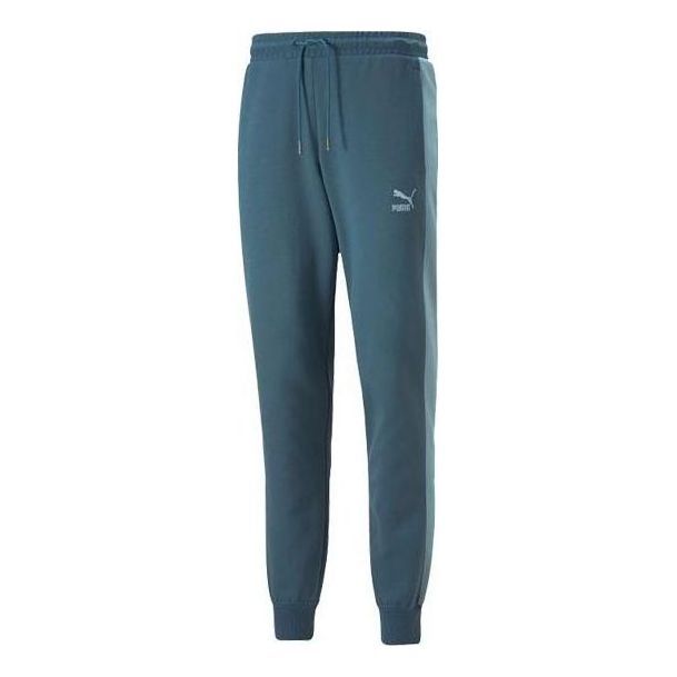 Puma Logo Essential Track Pants 'Green' 537670-18 sold by KicksCrew