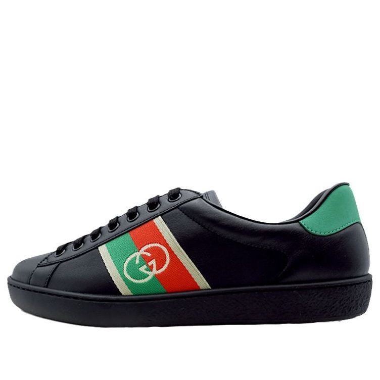 Gucci Ace Elastic Web 'Interlocking G - Black' 644749-1XGM0-1096 sold by KicksCrew