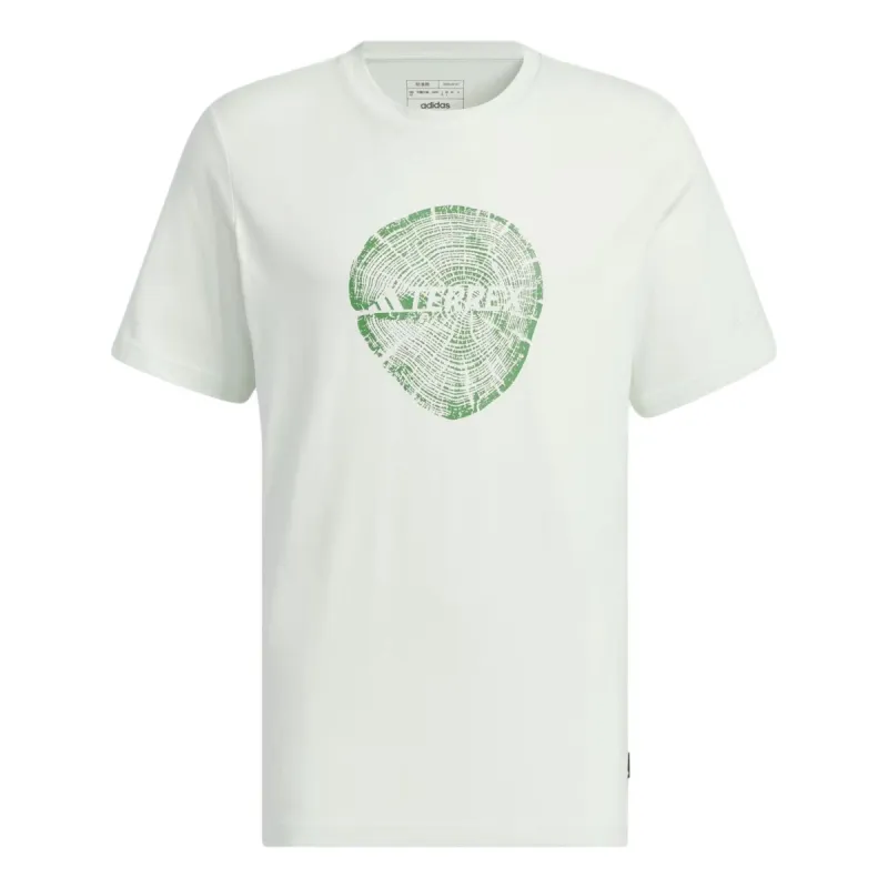 adidas Big Logo Polygiene 180 GSM T-shirt 'White Green' IS0295 sold by KicksCrew