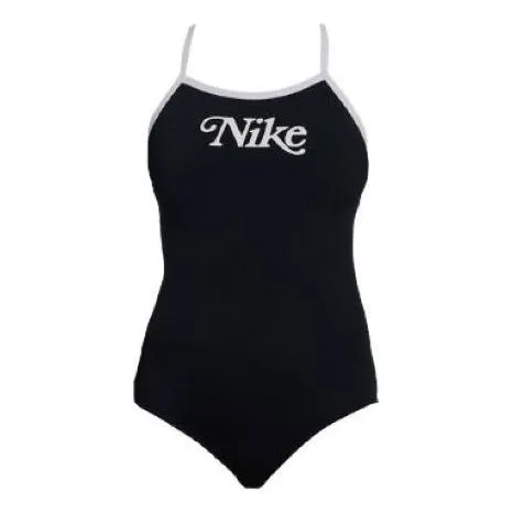 (WMNS) Nike Swim Heritage Retro Swimsuit 'Black' NESSD026-001 sold by KicksCrew